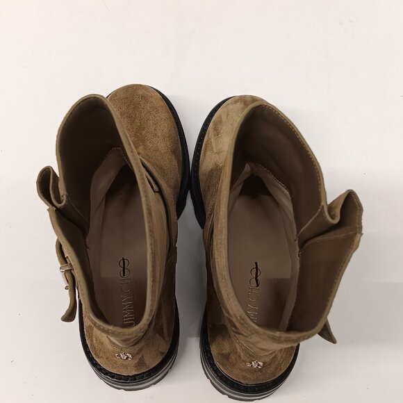 Jimmy Choo Women's Youth II Caper Green Suede Ankle Boots - EU36/US6 - Picture 11 of 16